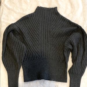 Balloon sleeve sweater.